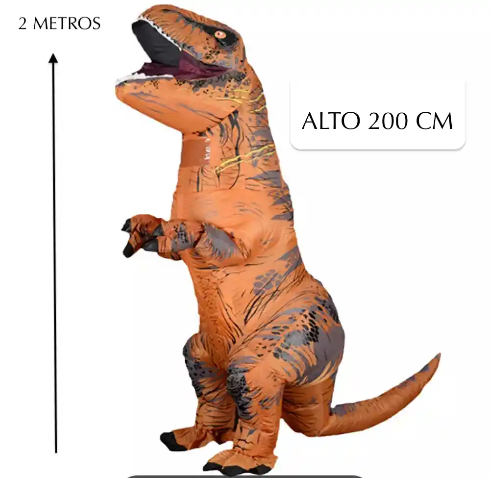 Disfraz Inflable Dinosaurio T Rex Super Divertido Para Adulto