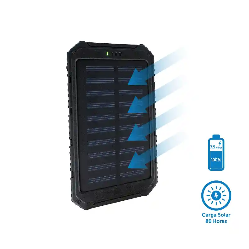 Power Bank Solar Speedsong Bateria Cargador Portatil 7200mah