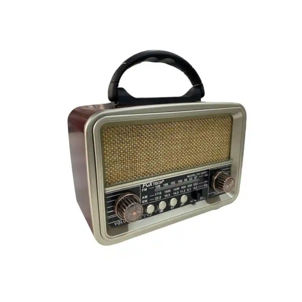 Radio De Alta Potencia Recargable Am/fm Usb Bluetooth Mp3