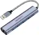 Adaptador Red Usb 3.0 A Rj45 Ethernet Hub Gigabit Original