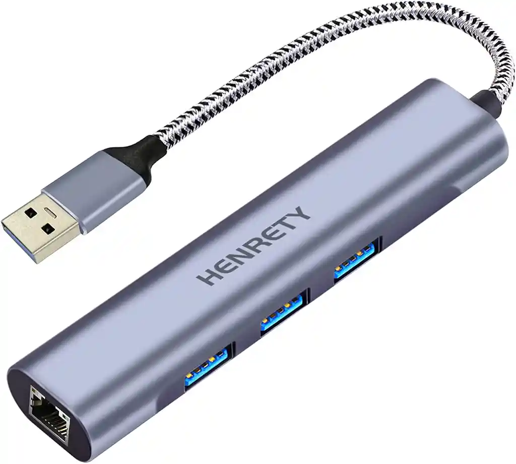 Adaptador Red Usb 3.0 A Rj45 Ethernet Hub Gigabit Original