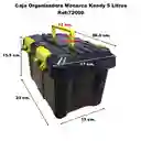 Caja Resistente Organizadora Con Manija 5 Ltrs Kendy Monarca