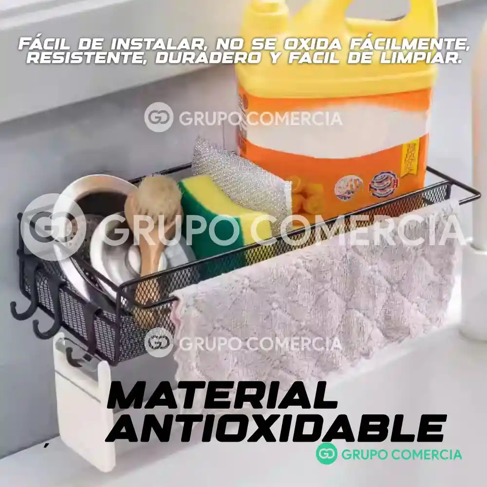 Organizador Colgante Para Baño Cocina Hogar Metalico