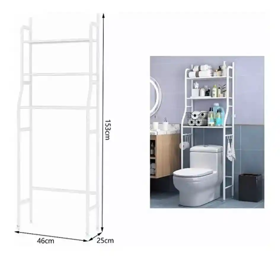 Organizador De Baño Estantería Mueble Ahorrador De Espacio