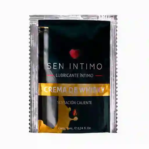 Lubricante Caliente Crema De Whisky Sachet 7 Ml Sen Intimo