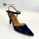 Zapato De Tacon Dama Mujer Karla Chacon Pamela Azul