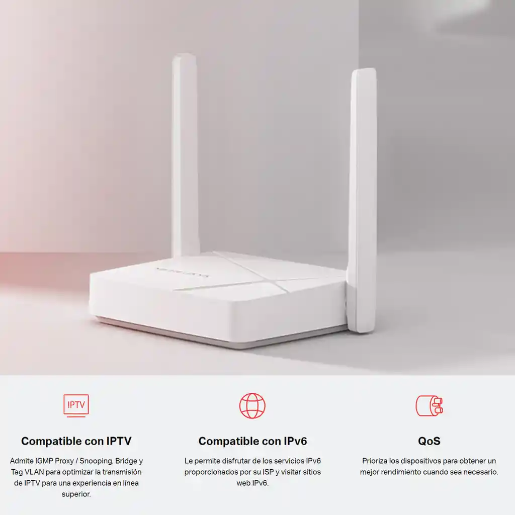 Router Wifi De Banda Dual Ac750 / 750mbps, Mercusys Mr20