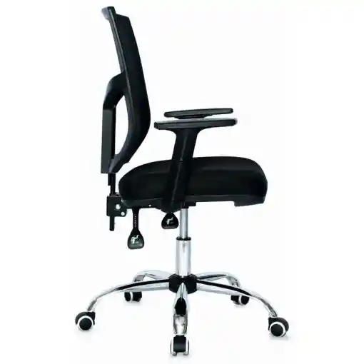 Silla De Oficina Risaralda Brazo Fijo Base Cromo