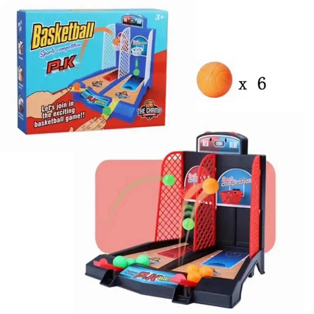 Juego De Mesa Basketball Lanzador Baloncesto Portátil Niños Dayoshop