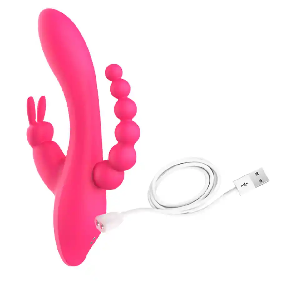 Vibrador Tiple Estimulación Oley Pink Ls-053