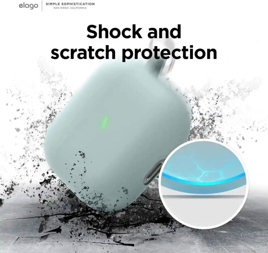 Estuche Para Airpods 3 Elago Hybrid En Verde Menta