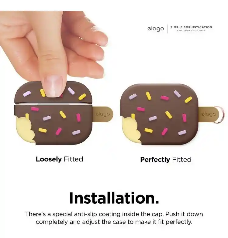 Estuche Para Airpods Pro Ice Cream Elago En Chocolate