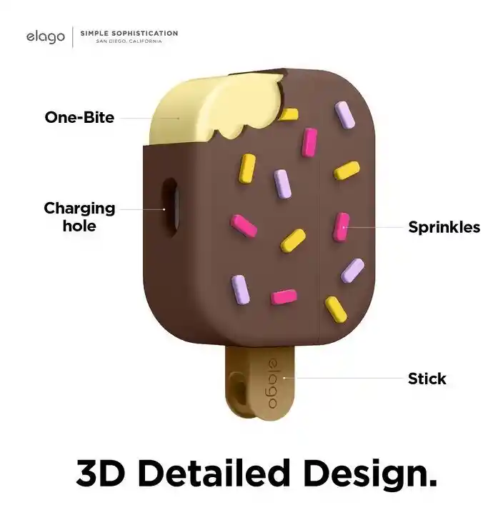 Estuche Para Airpods Pro Ice Cream Elago En Chocolate