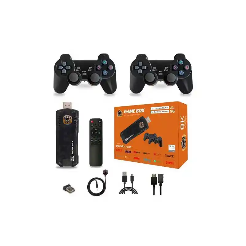 Tv + Game Box X8 Game Stick 8k 10000+ Juegos Consola De Videojuegos Retro + Smart Tv