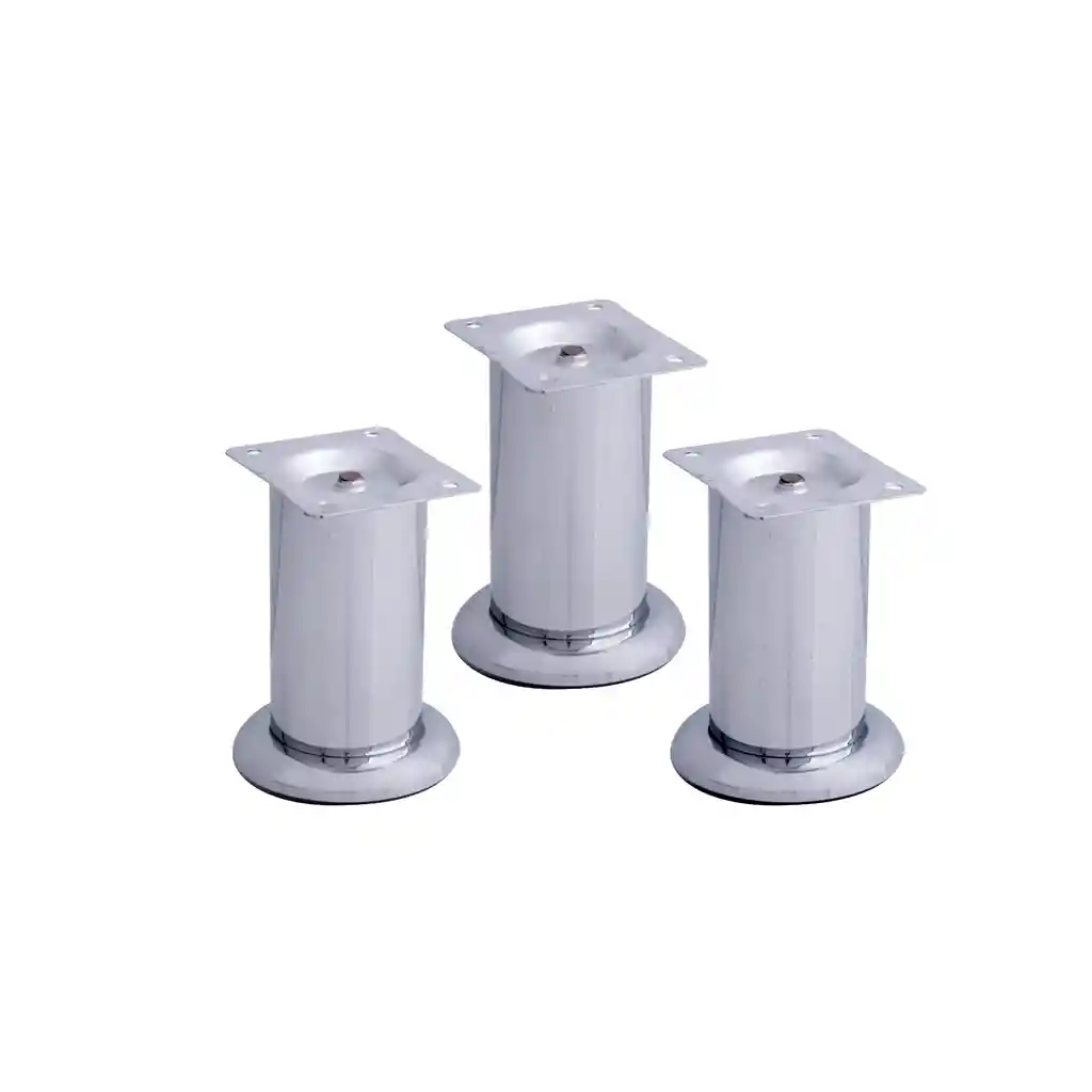 Pata Acero Cromada Sin Nivelador 8cm (und)
