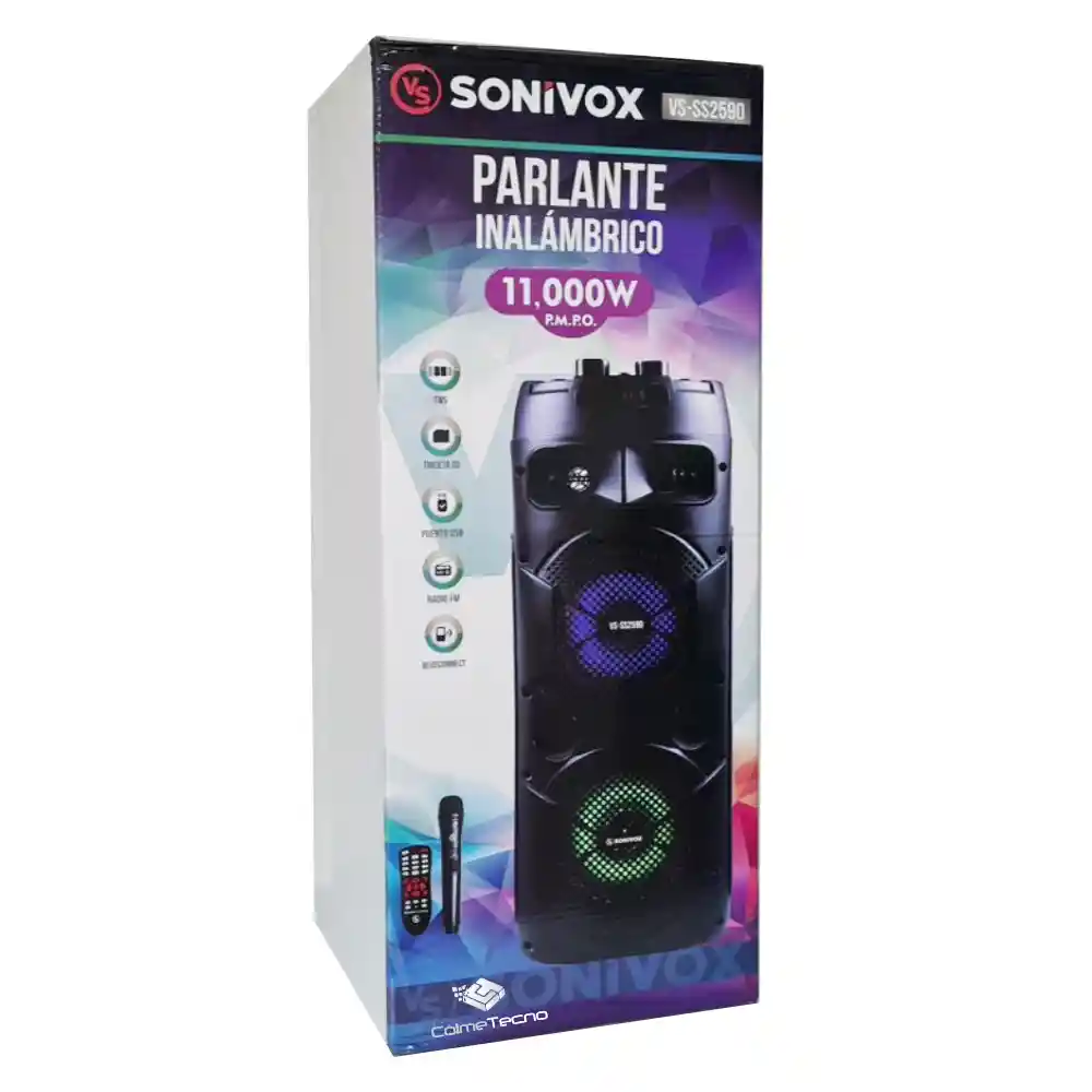 Parlante Profesional Torre De Sonido Bluetooth Sonivox Vs-ss2590