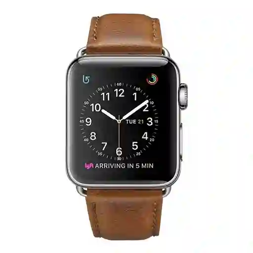 Pulso En Cuero Elegante Para Apple Watch De 38 Y 40mm - Café