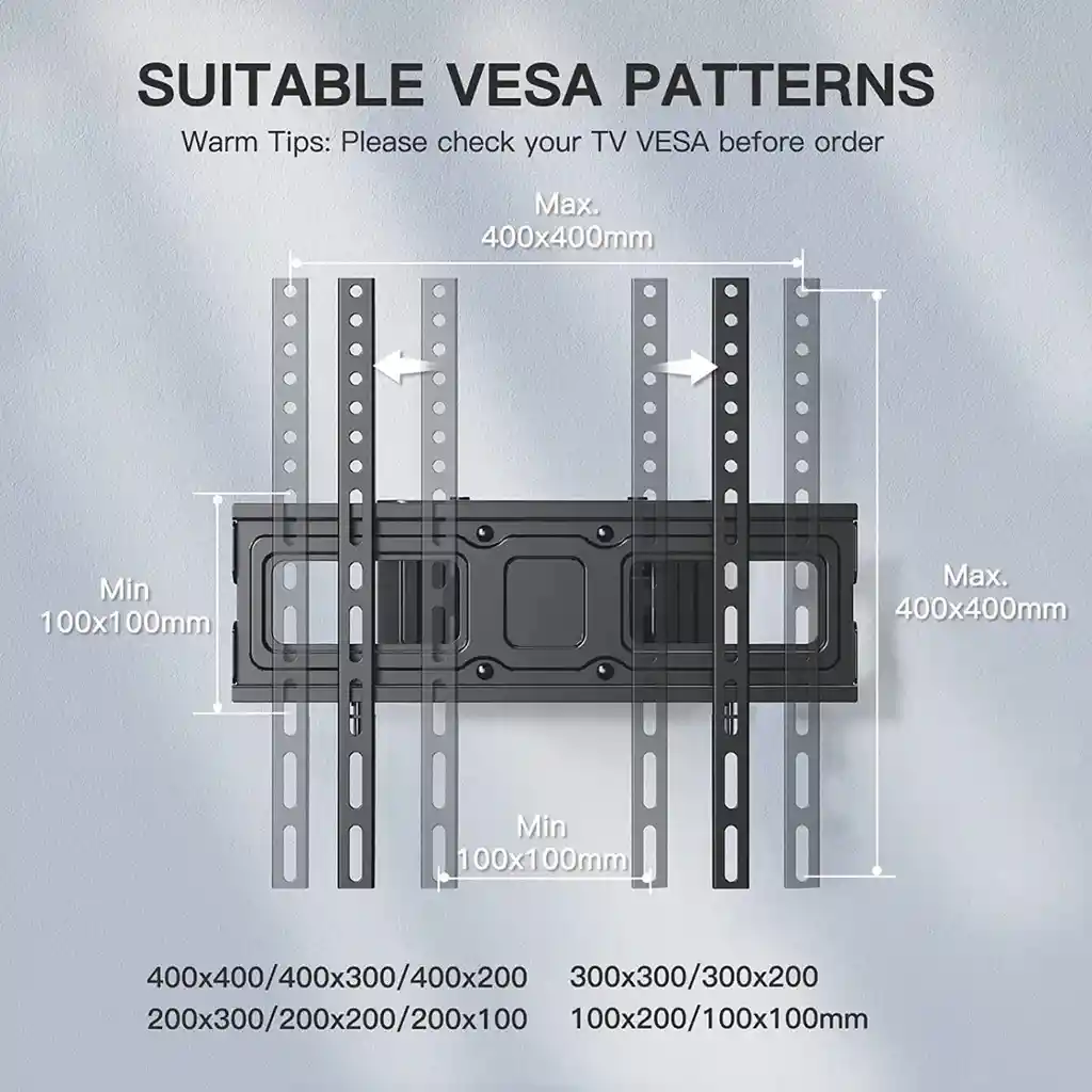 Soporte Base Móvil Con Giro Para Tv 32 42 43 49 50 55 58 60 65"