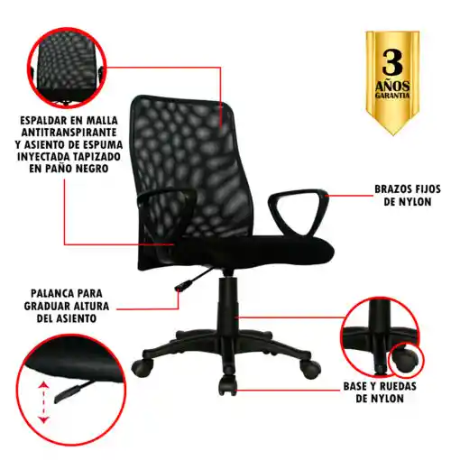 Silla De Oficina Ipiales Gerente