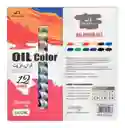 Pintura Oleo Oil Color Bomega Caja X 12 Colores 12 Ml C/u	