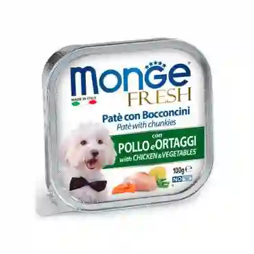 Monge Fresh Pate With Chicken And Vegetables X100 (alimento Húmedo)