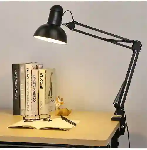 Lámpara De Escritorio Ajustable, Luz De Mesa De Lectura Luz Led, Brazo Largo, Retráctil Ad-800