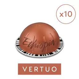Café Master Origin Ethiopia X 10 Cápsulas Vertuo Nespresso