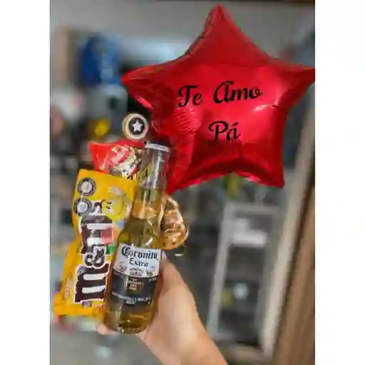 Detalle Coronita, M&m Y Chocolate Con Globo