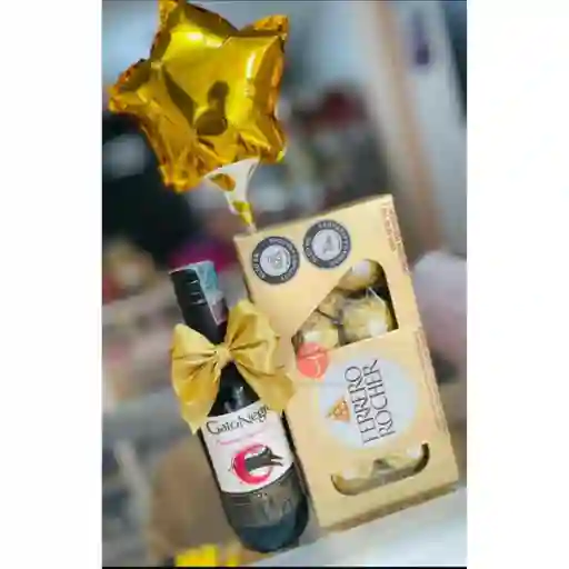 Detalle Ferrero X8 Y Vino Gato Negro