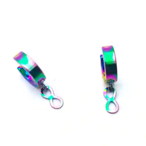 Arete Candonga Infinito Acero Inoxidable Dayoshop