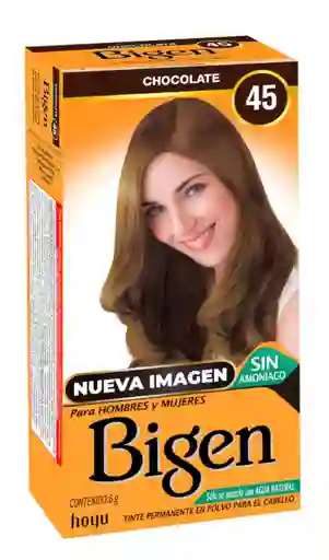 Bigen Tinte Sin Amoníaco Chocolate 45