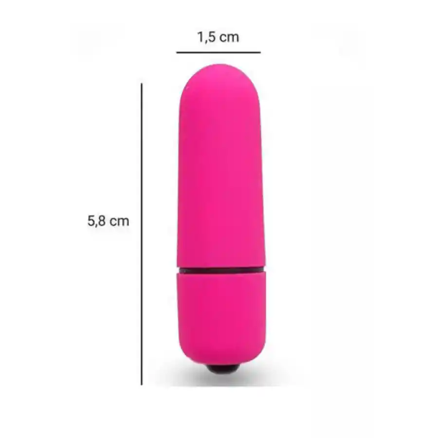 Bala Vibradora Silicona Color Fucsia