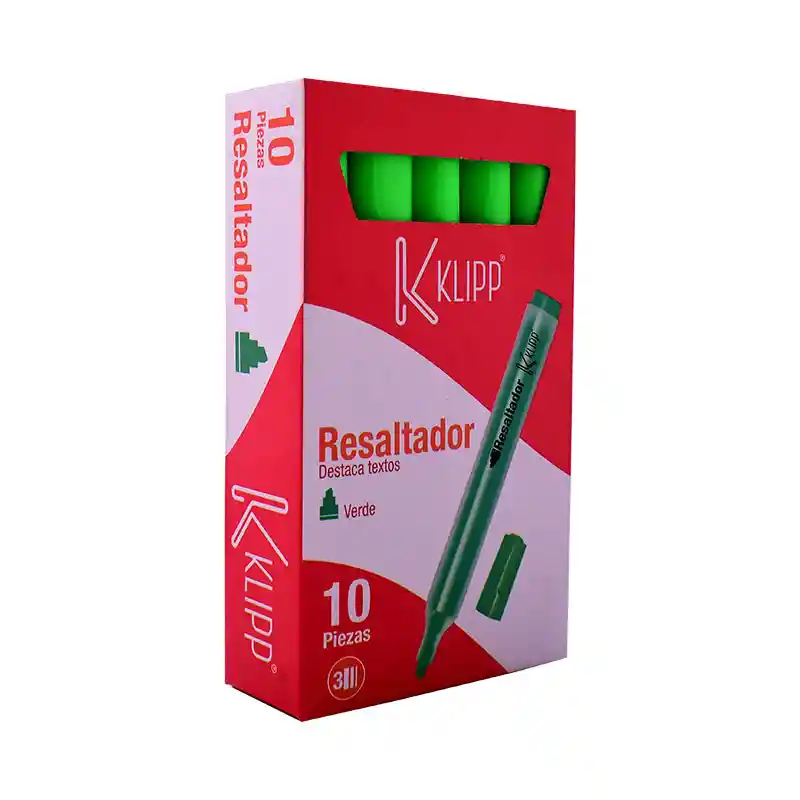 Resaltador Klipp Verde