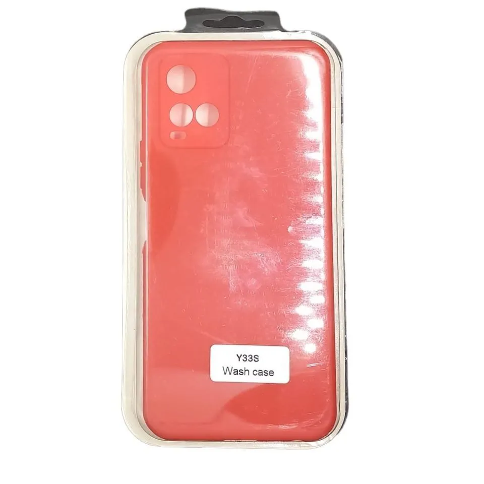 Forro Silicone Wash Vivo Y33S Rojo