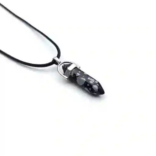 Collar Pendulo Cuarzo Negro Dayoshop