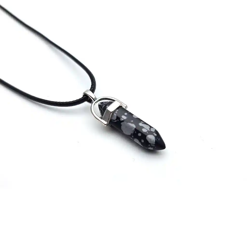 Collar Pendulo Cuarzo Negro Dayoshop