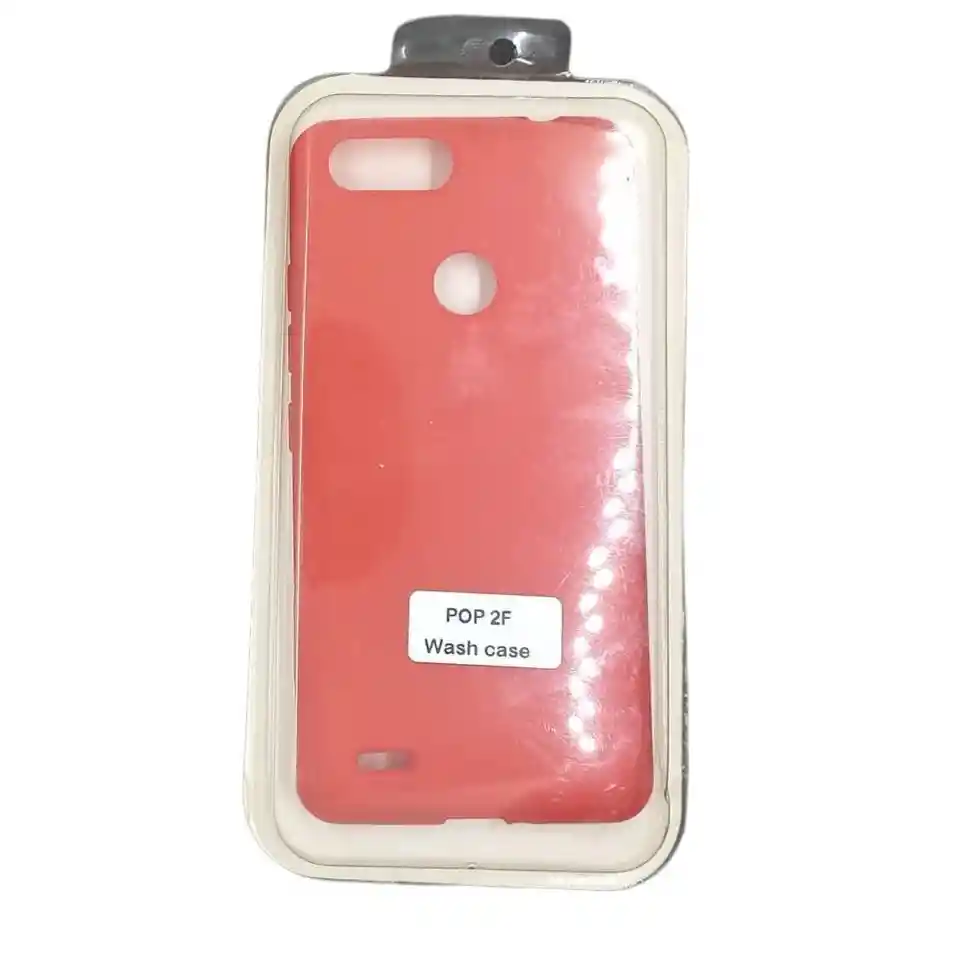 Forro Silicone Washcase Tecno Pop 2 F Rojo