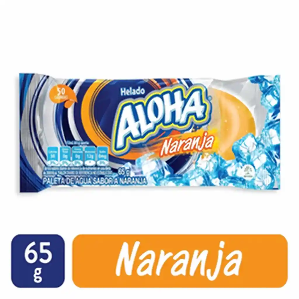 Aloha Paleta Helada Sabor a Naranja