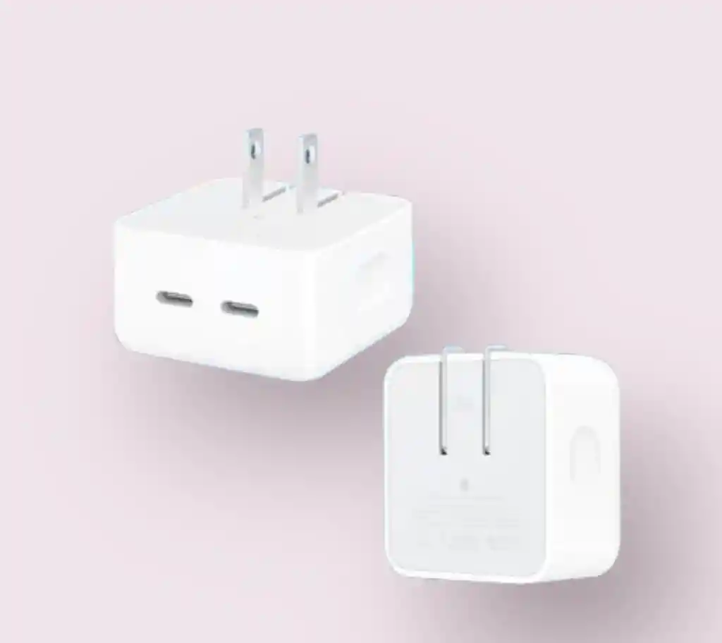 Cabezal Apple Iphone Dos Puertos C 50w Carga Rapida