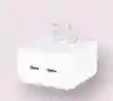 Cabezal Apple Iphone Dos Puertos C 50w Carga Rapida