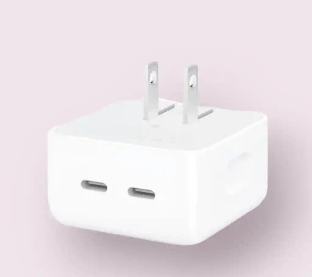 Cabezal Apple Iphone Dos Puertos C 50w Carga Rapida