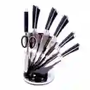 Set De Cuchillos Profesionales Bass 18 Pcs En Acero +estuche