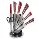 Set De Cuchillos Profesionales Bass 18 Pcs En Acero +estuche