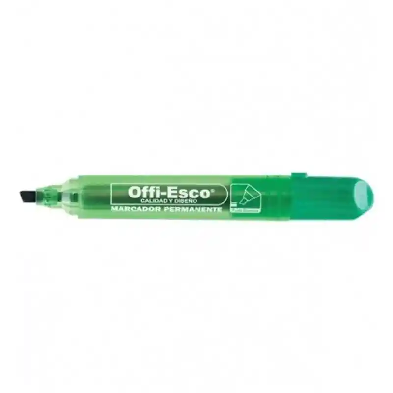 Marcadores Permanentes Verde Offi Esco Oe-520	