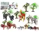 Animales De Juguete Zoológico Selva Goma Pesebre Maquetas