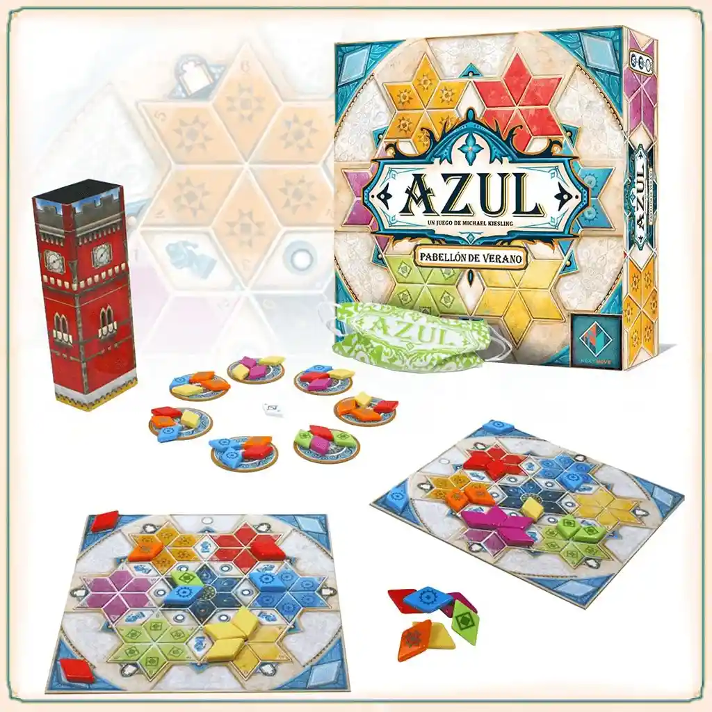 Juego De Mesa Azul Pabellón De Verano Juego Mental Adultos Niños