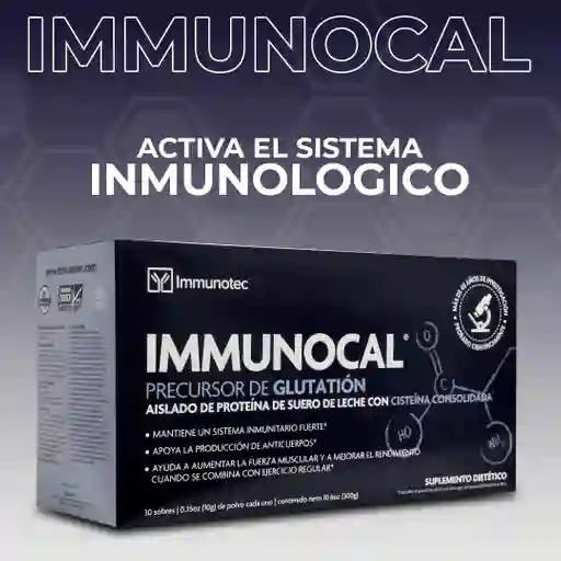 Immunocal Regular Esencial Azul Immunotec X30 Sobres + Vaso
