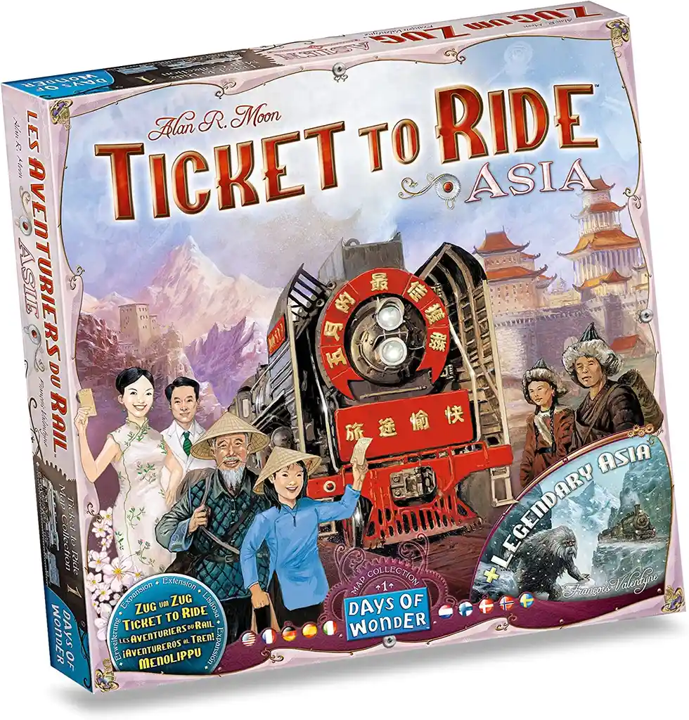 Juego De Mesa Aventureros Al Tren Asia Juego Adultos Niños