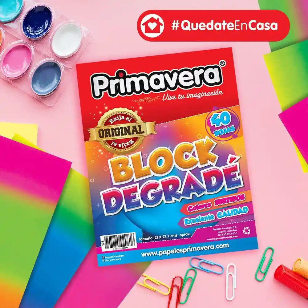 Block Escolar Primavera 40 Hojas