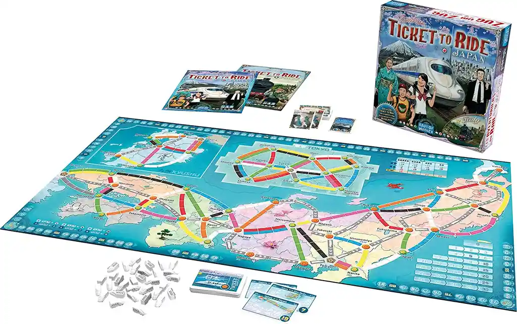 Juego De Mesa Aventureros Al Tren Italia Y Japón Adulto Niño